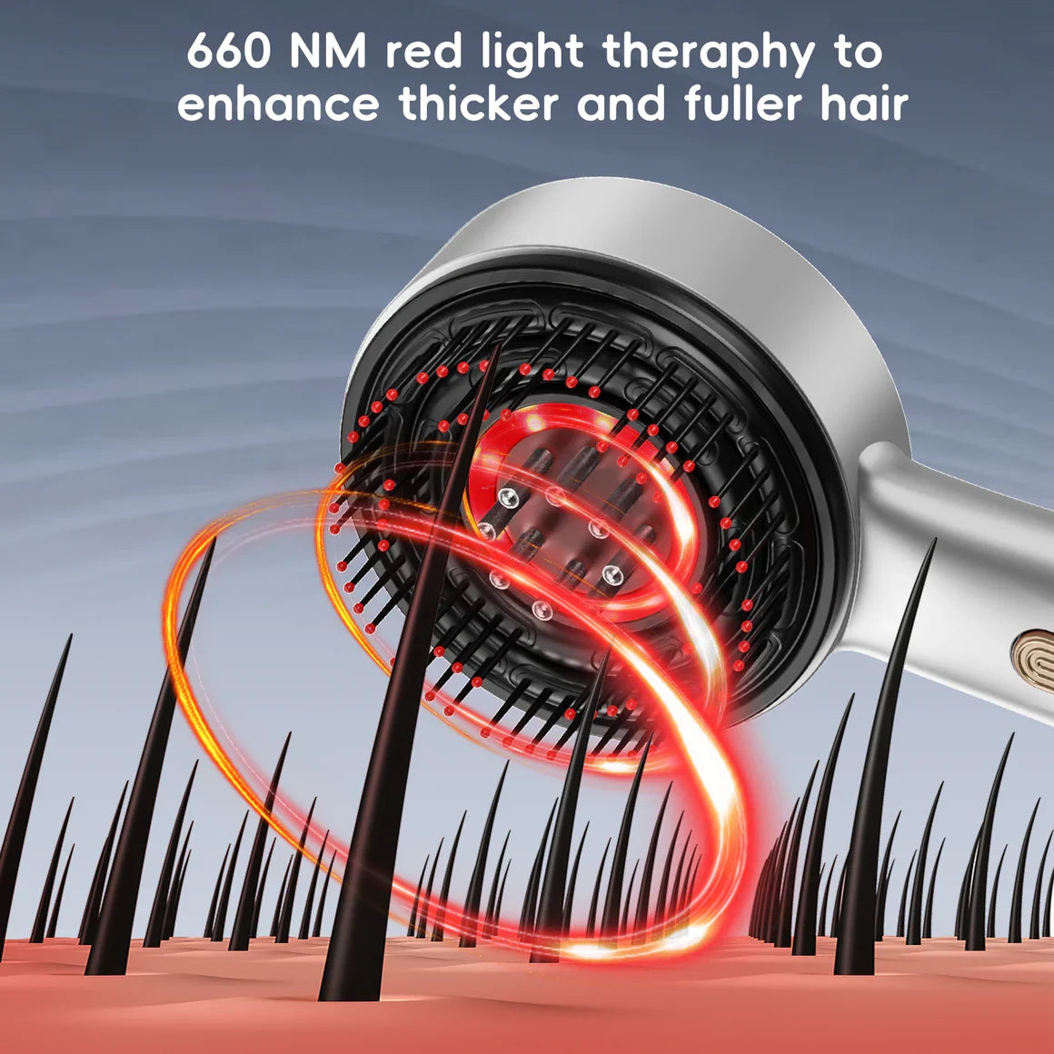 Scalp Massager Brush (Red) – فرشاة تدليك فروة الرأس (حمراء)