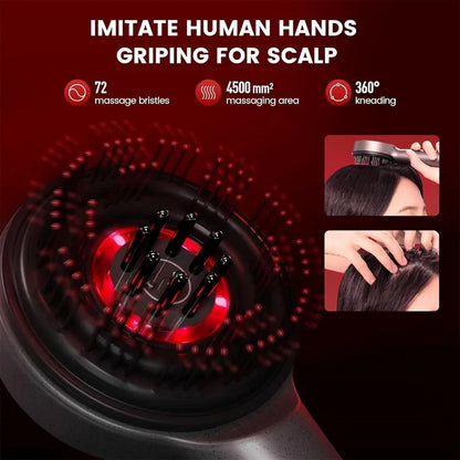 Scalp Massager Brush (Red) – فرشاة تدليك فروة الرأس (حمراء)