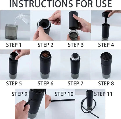 "Portable Car Hookah | Travel Shisha with Cup Holder"